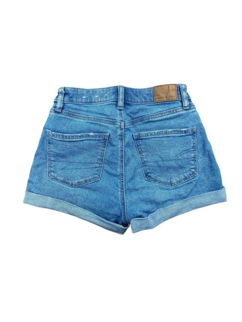 American eagle stretch light wash cuffed hem shorts - Picture 2 of 5